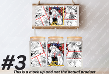 Load image into Gallery viewer, Inyu Dog Demon Boy Anime Manga Panel 16oz Frosted Glass Cup/ Stainless Steel Can
