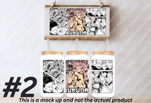 Load image into Gallery viewer, Curse Sorcerers 1 Anime Manga Panel 16oz Frosted Glass Cup / Stainless Steel

