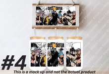 Load image into Gallery viewer, Soul Meister Scythe Anime Manga Panel 16oz Frosted Glass Cup/ Stainless Steel Can
